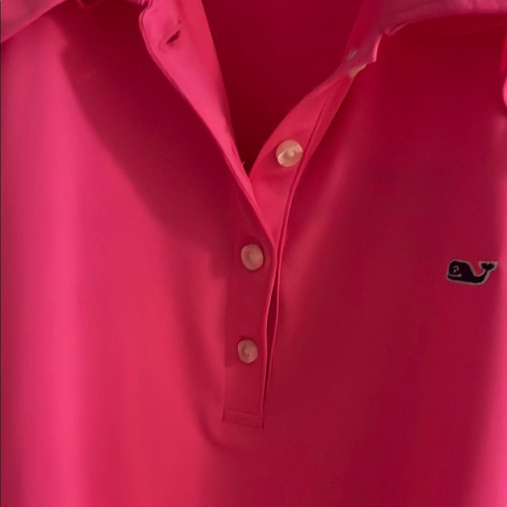 Vineyard Vines Performance Bright Pink Shirt - Picture 5 of 6